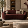 كنبة منحنية عنابي 220 سم – لونت