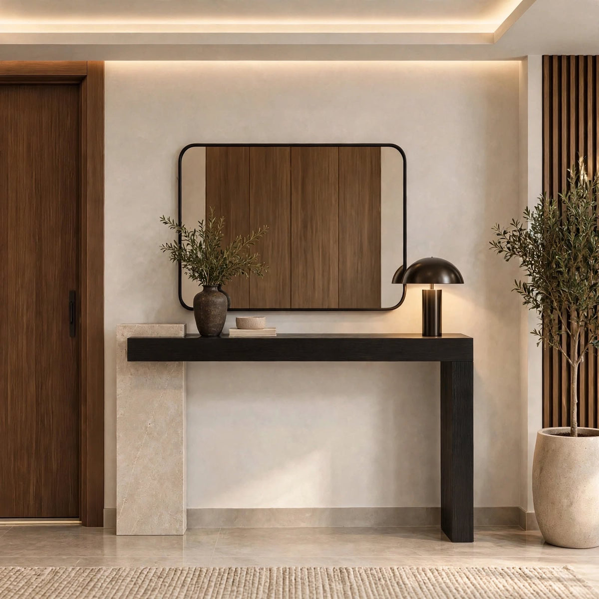 طاولة كونسول مودرن بتصميم هندسي