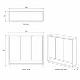 مقاسات الجزامة بالأبواب الثلاثة 100×30×120 سم – لونت
